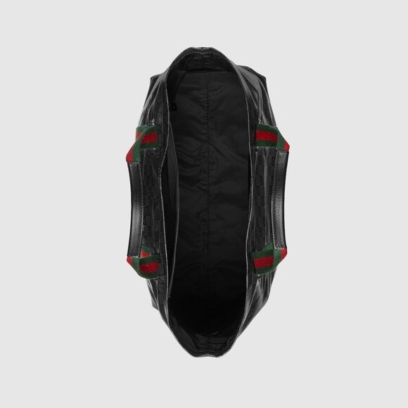 Gucci Women’s GG Crystal Medium Tote Bag in Black Leather - Picture 10 of 16